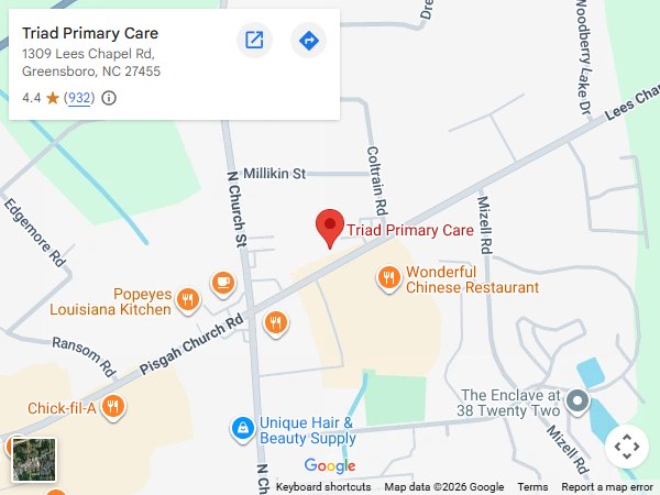 Directions to Primary Care Clinic in Greensboro, NC Directions to Primary Care Clinic in Greensboro, NC